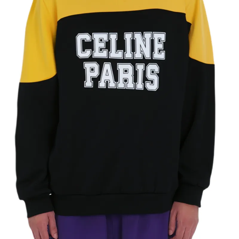 CELINE Sweatshirts Men Black-4