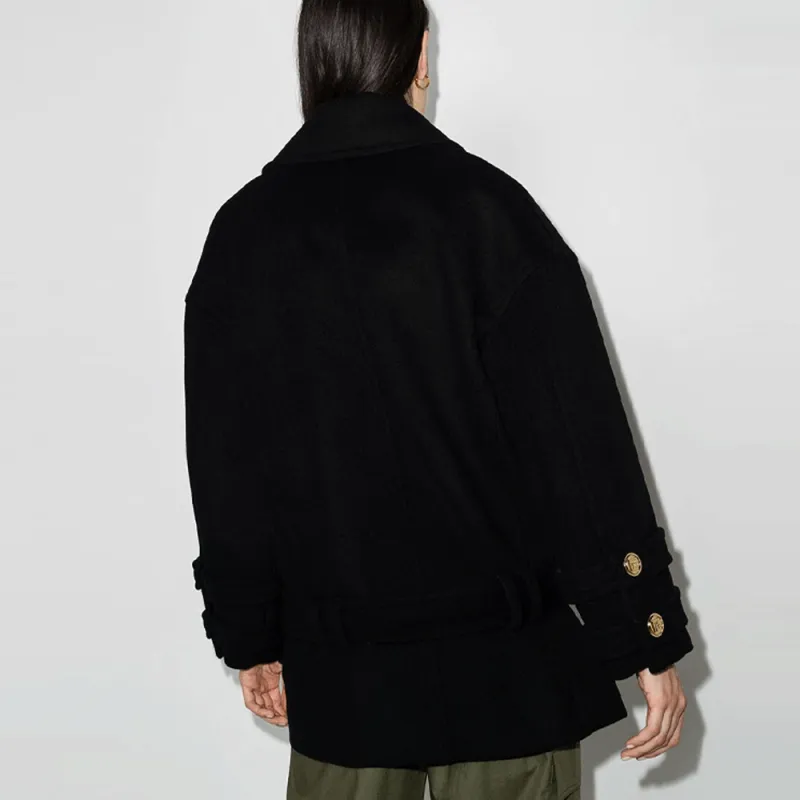 BALMAIN Velvet Jackets Women's Black-2