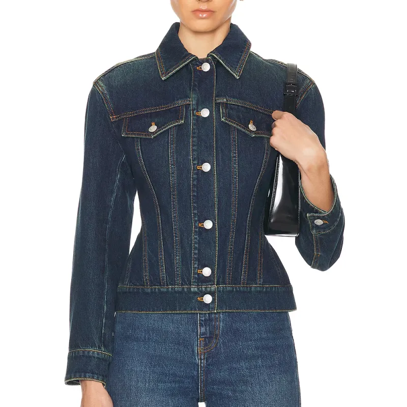 Alexander McQueen Buttoned Denim Jacket-2