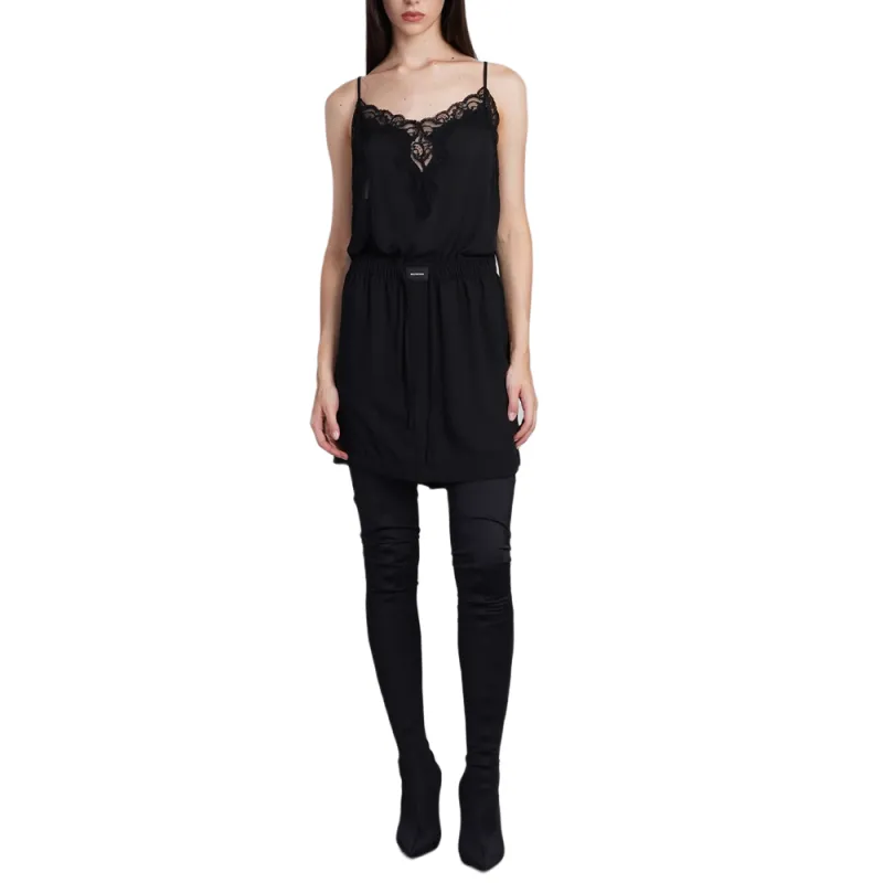 Balenciaga Lace Trimmed Mini Dress-3