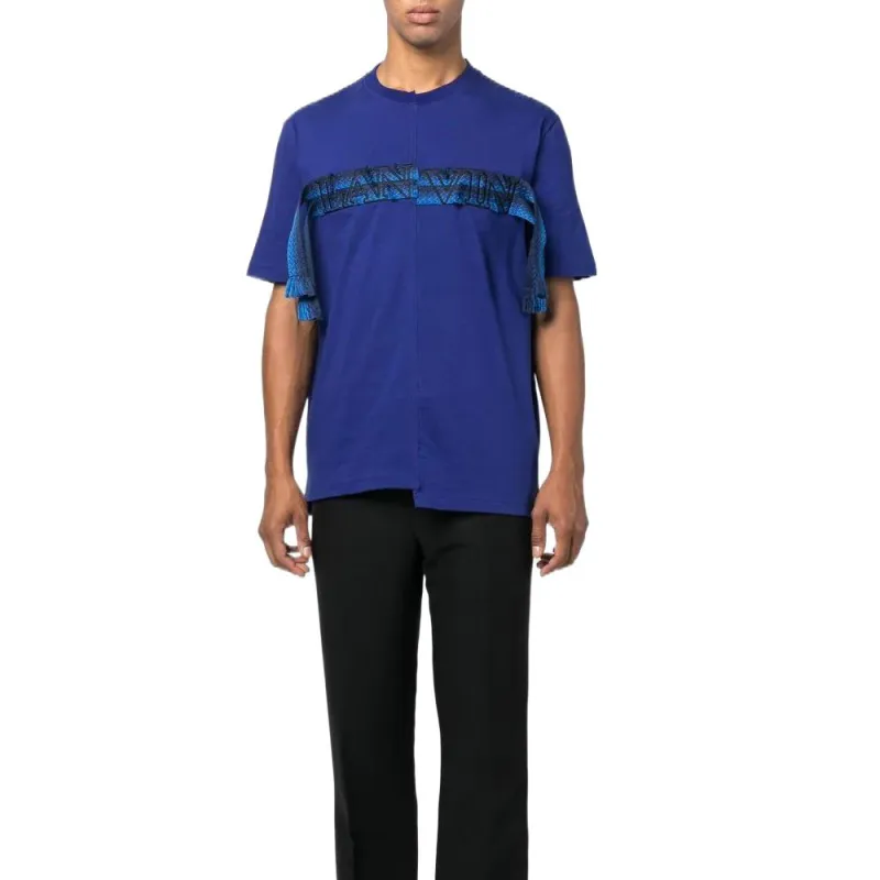 Lanvin Lace Curb Asymmetric T Shirt-4