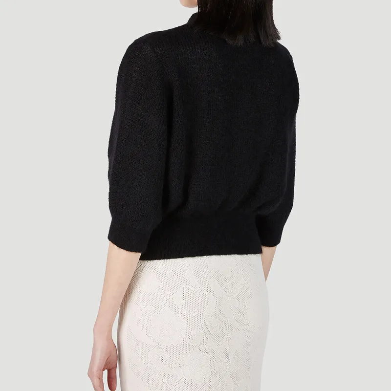 GUCCI Fine Knit Cropped Mohair Cardigan-3
