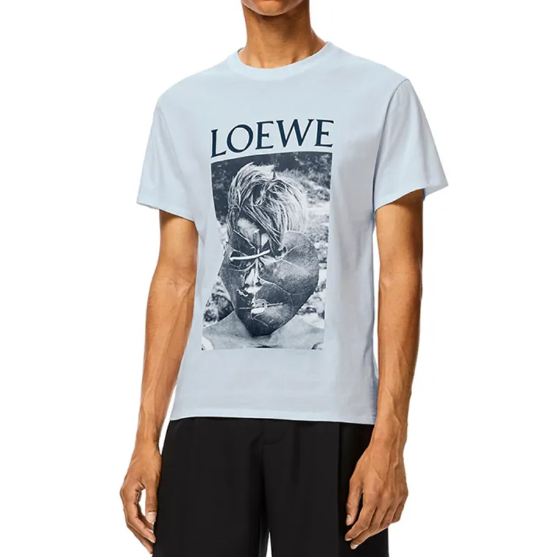 LOEWE T Shirts Men Pink/Blue-4
