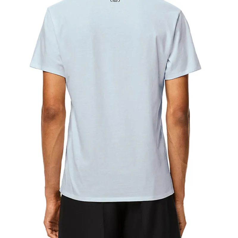LOEWE T Shirts Men Pink/Blue-5