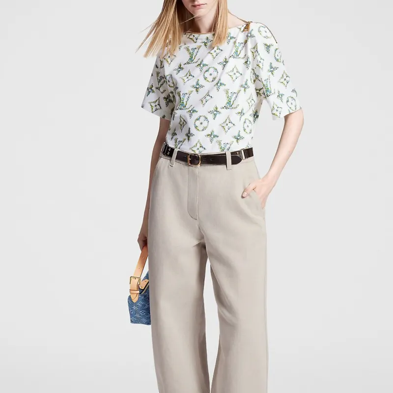 LOUIS VUITTON SS24 Casual Pants Women's Ecru-2