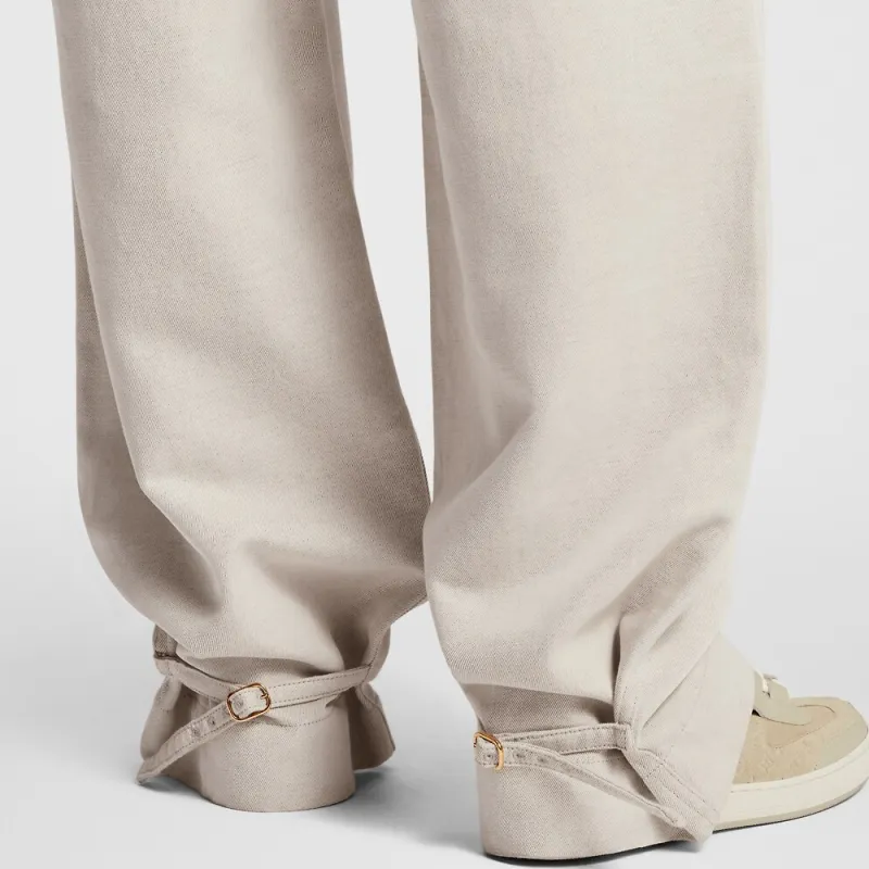 LOUIS VUITTON SS24 Casual Pants Women's Ecru-4