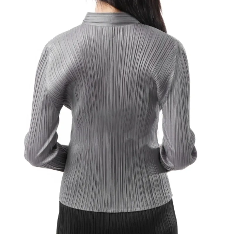 PLEATS PLEASE ISSEY MIYAKE Shirt Women's Gray-4