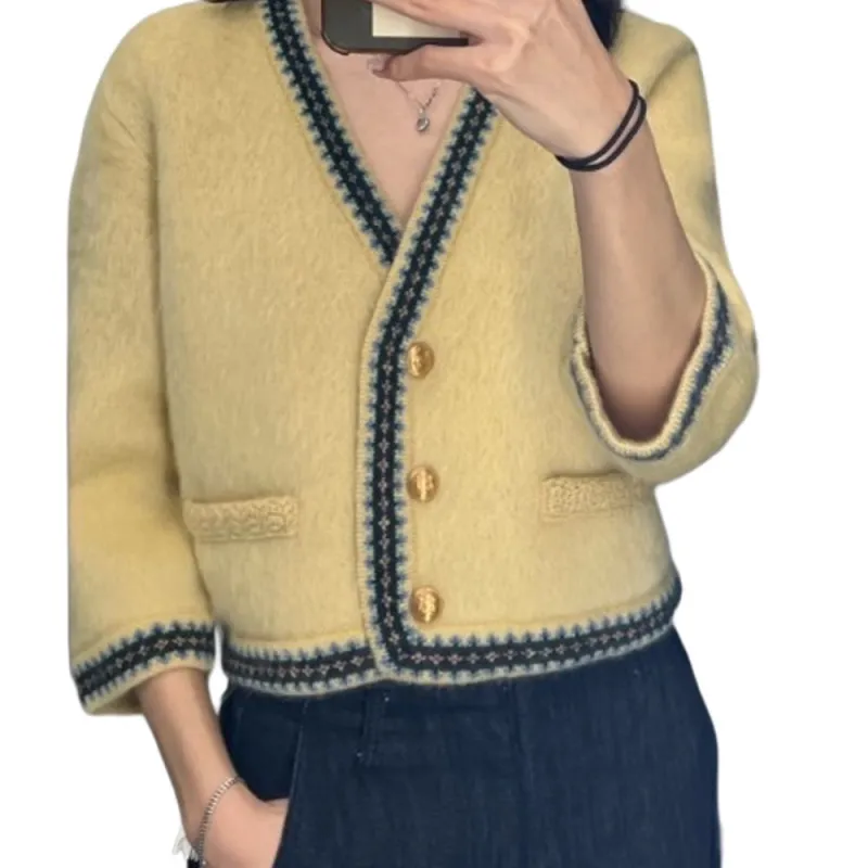 CELINE Jackets Coats Women's Light Yellow-3