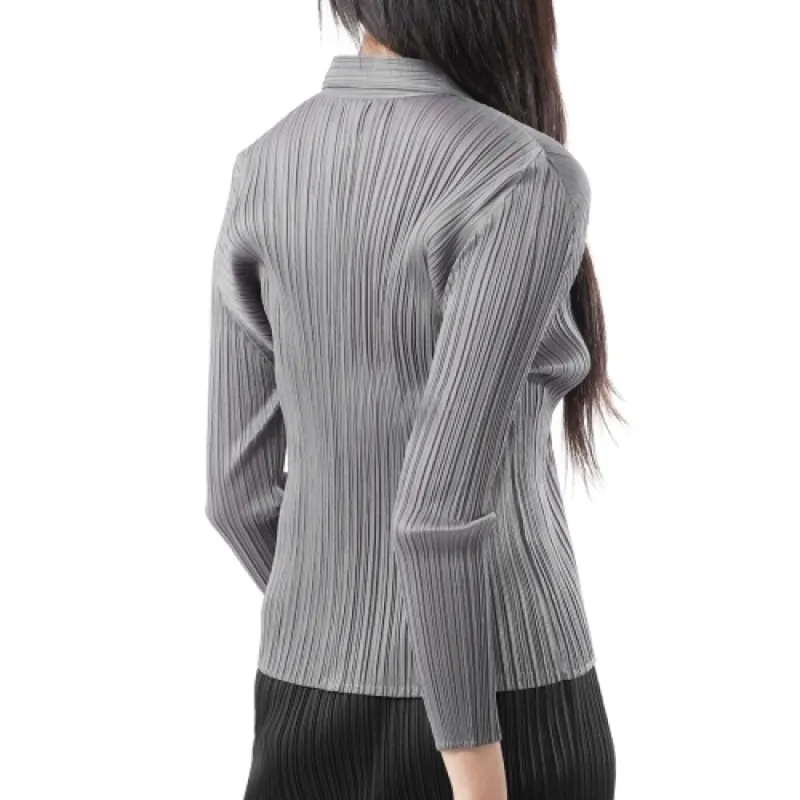PLEATS PLEASE ISSEY MIYAKE Shirt Women's Gray-3