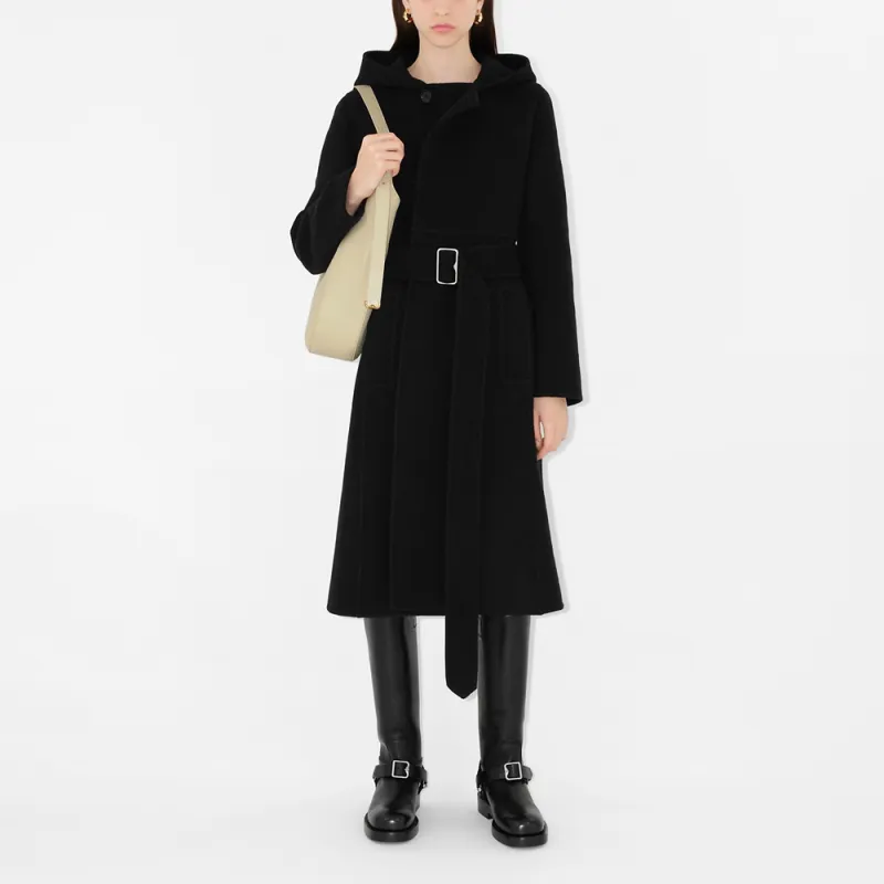 Burberry Hooded Wool cashmere Coat-2