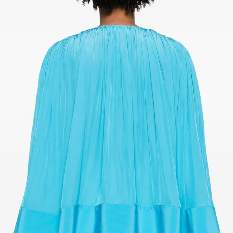 Lanvin Pleated Drop Shoulder Kaftan-4