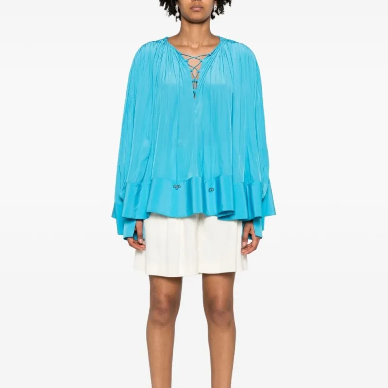 Lanvin Pleated Drop Shoulder Kaftan-2