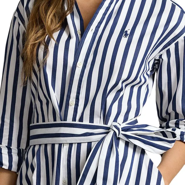 Polo Ralph Lauren Long Sleeved Dress Women's Marine Blue-3