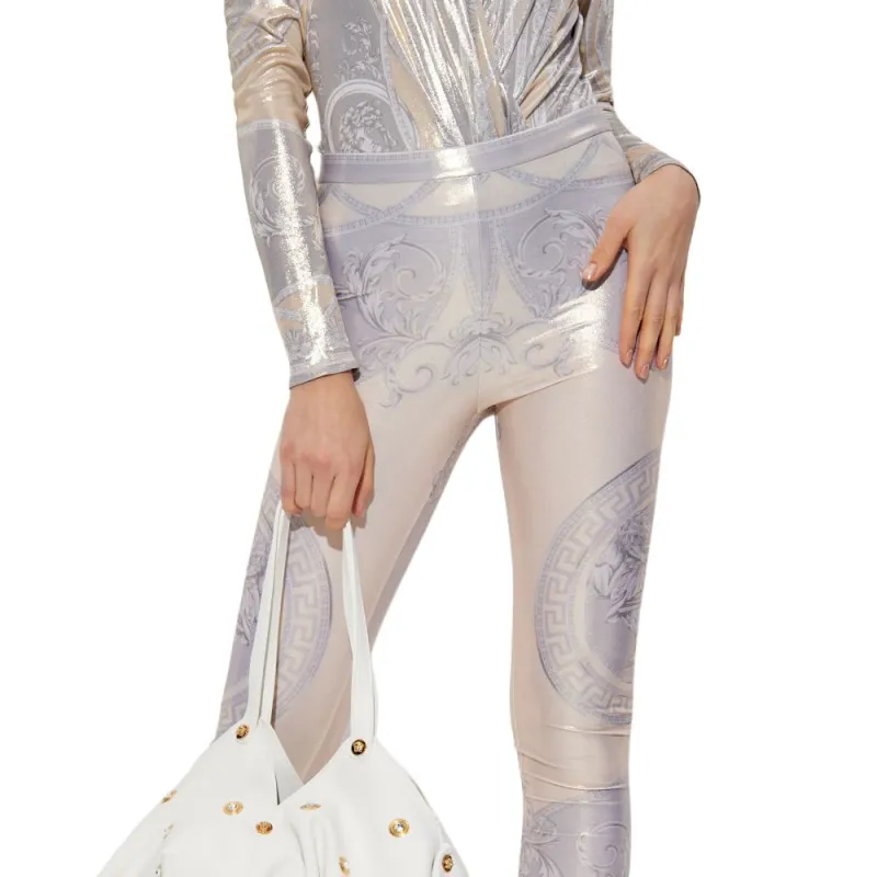 VERSACE La Coupe Des Dieux Printed Leggings-4