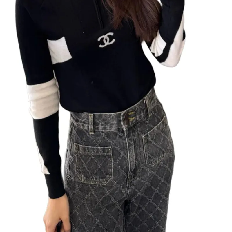 CHANEL FW24 Sweater Women's Blue-4