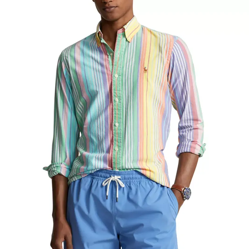 Polo Ralph Lauren Polo Pony-embroidered Striped Shirt-2