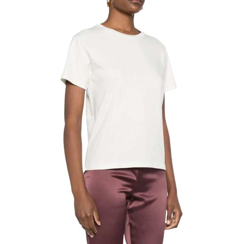 SAINT LAURENT Logo Patch Crewneck T Shirt-2