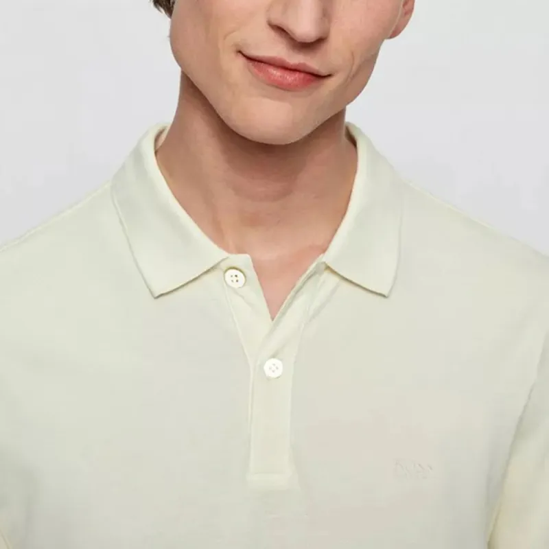 HUGO BOSS Polo Shirts Men Ecru-3
