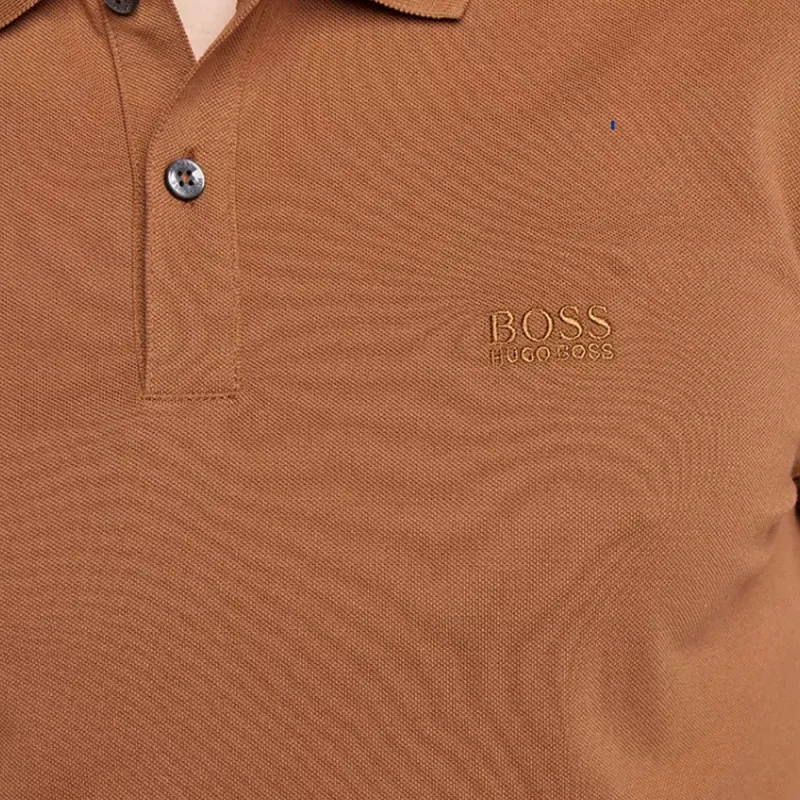 HUGO BOSS Polo Shirts Men Brown-4