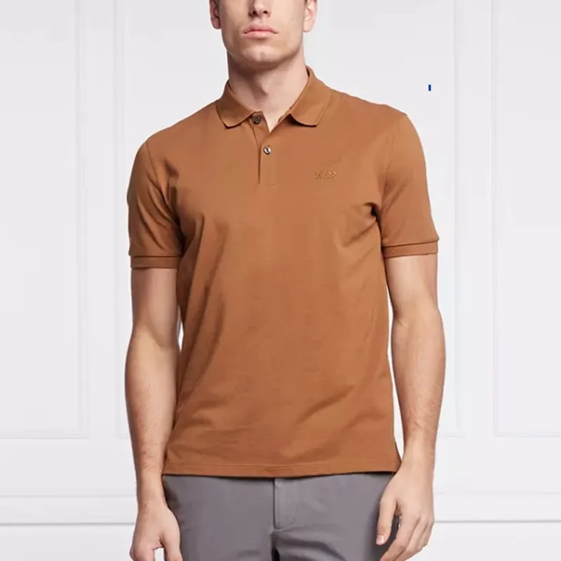 HUGO BOSS Polo Shirts Men Brown-2
