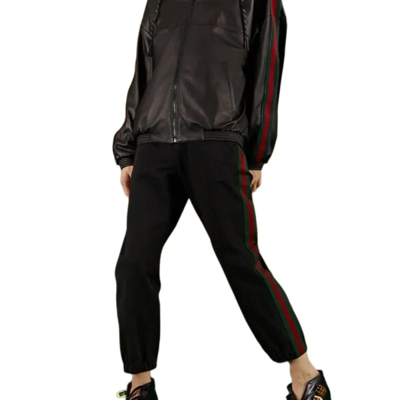 GUCCI SS23 Leather Jacket Men's Black-3