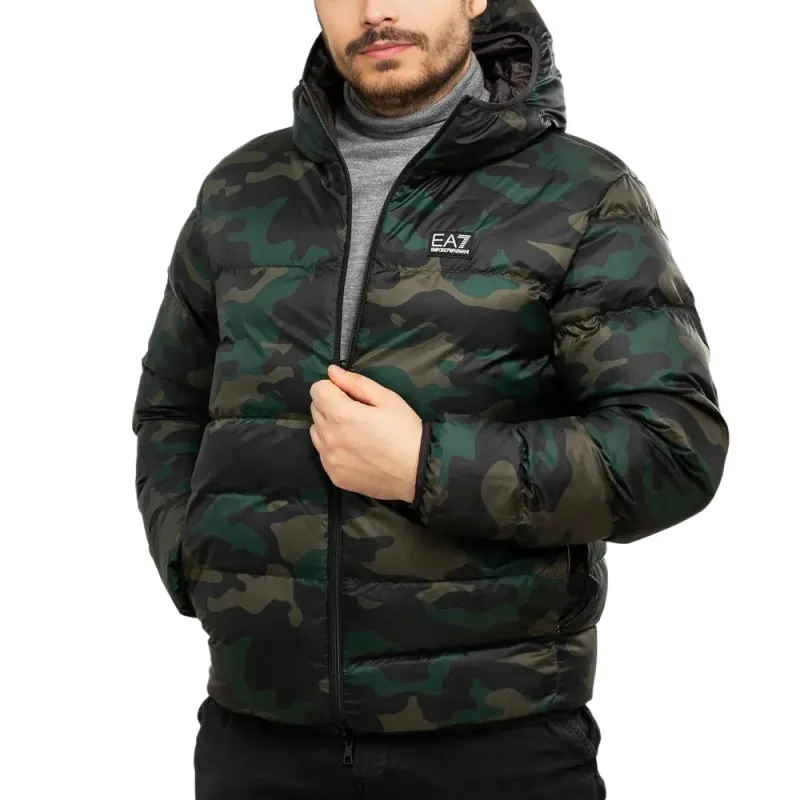 EMPORIO ARMANI EA7 FW22 Puffer Jacket Men's Black-4