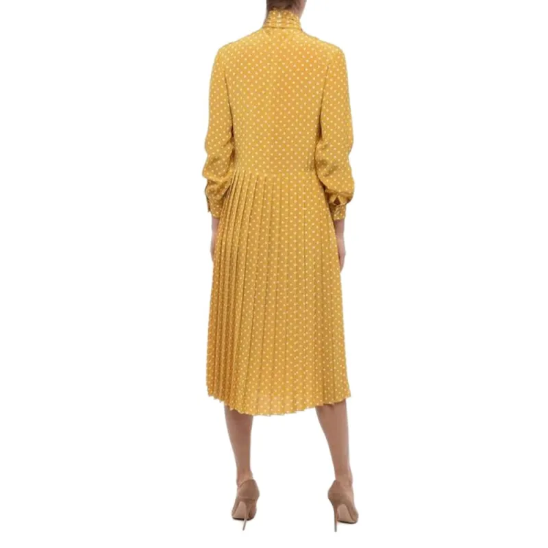CELINE Long Sleeved Dresses Women's Yellow-3