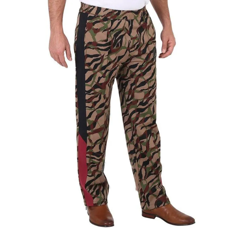 Roberto Cavalli Knitted Sports Pants Men's Multicolor-5