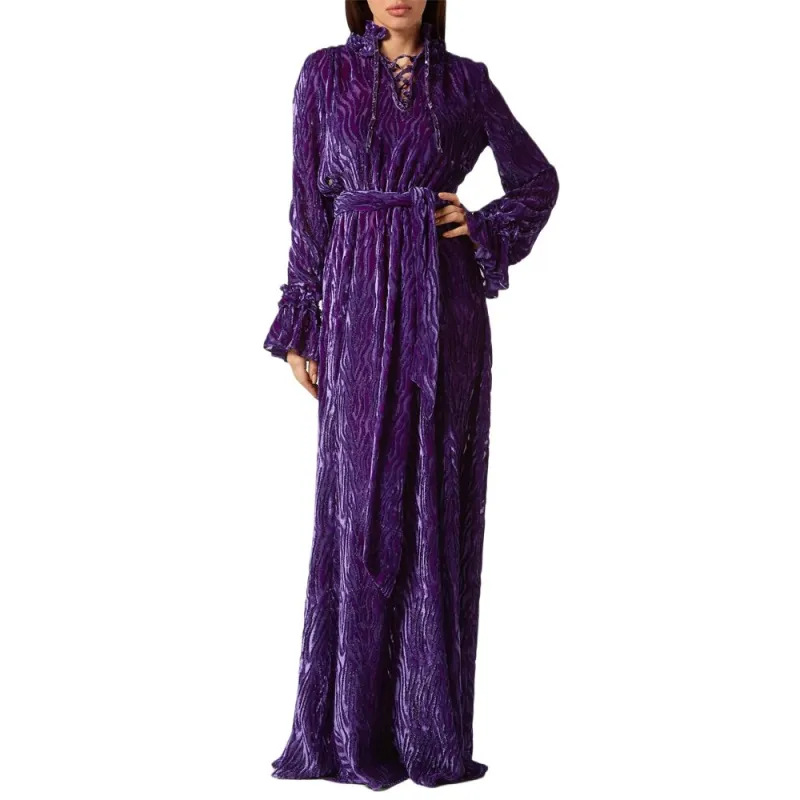 PHILIPP PLEIN Chiffon Gipsy Devoré effect Dress-1