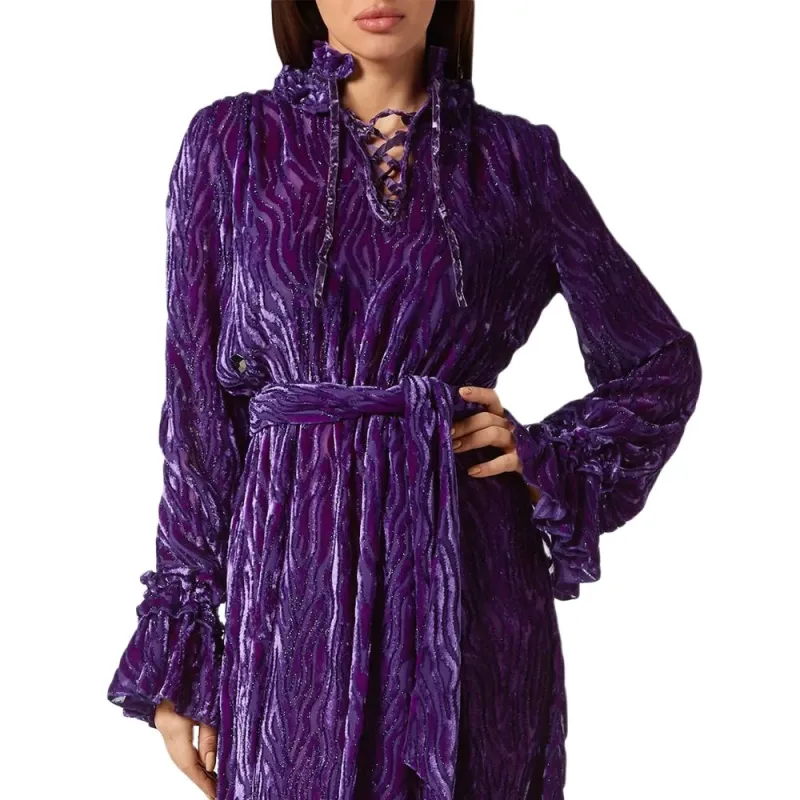 PHILIPP PLEIN Chiffon Gipsy Devoré effect Dress-4