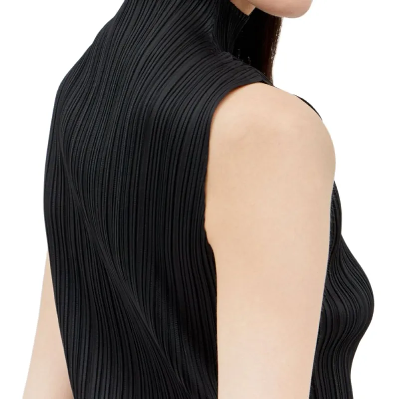 PLEATS PLEASE ISSEY MIYAKE Tank Top Women's Black-4