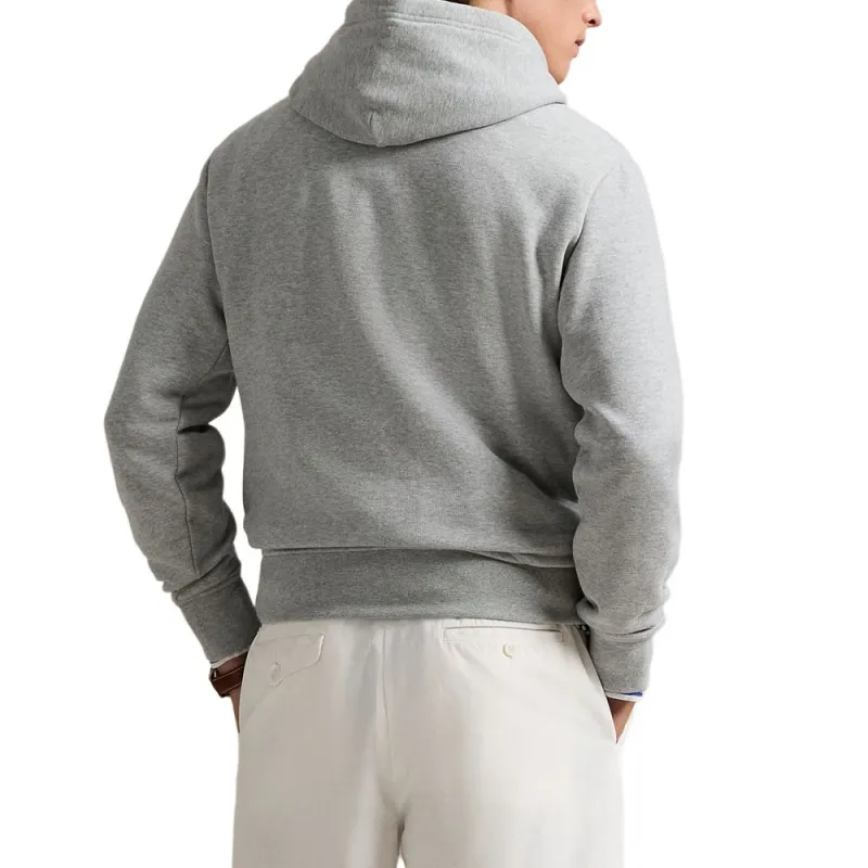 Polo Ralph Lauren Logo Flocked Drawstring Hoodie-4