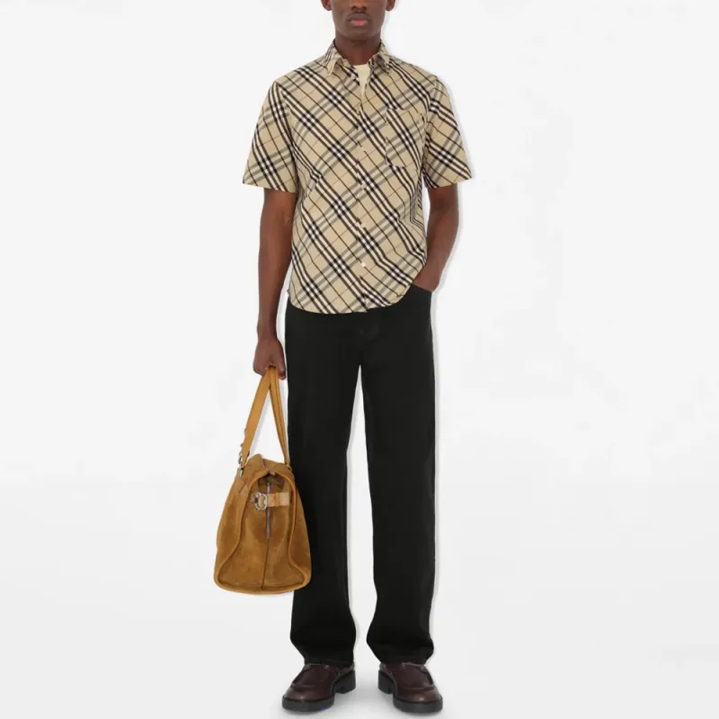 Burberry Checked Cotton Shirt-1
