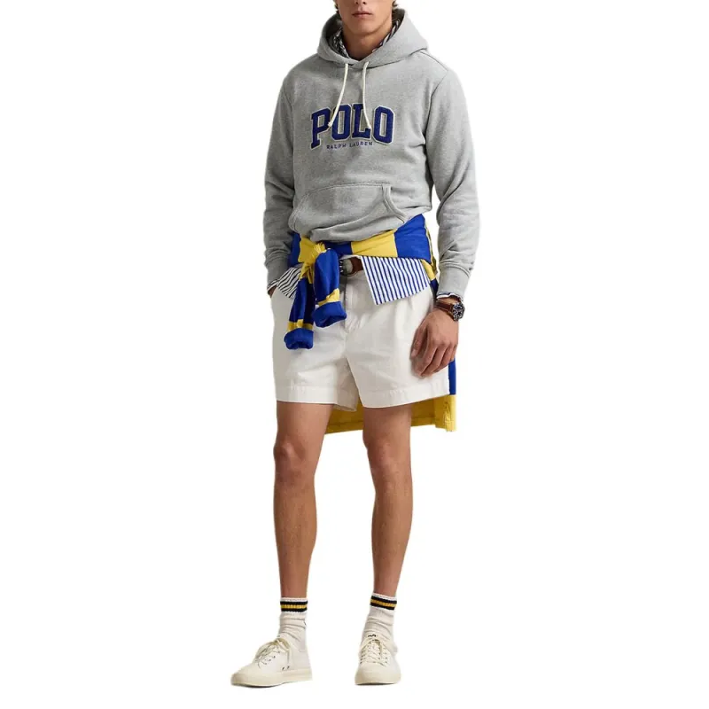 Polo Ralph Lauren Logo Flocked Drawstring Hoodie-2