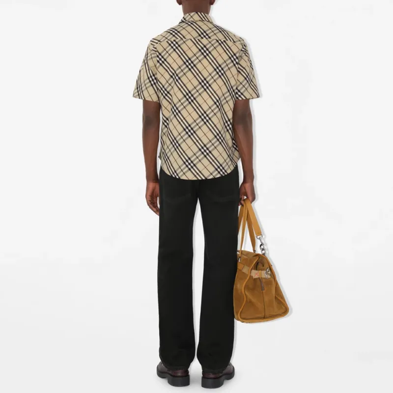 Burberry Checked Cotton Shirt-2