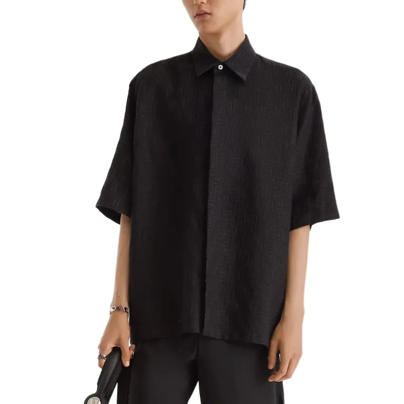 FENDI Shirts Men Black-2