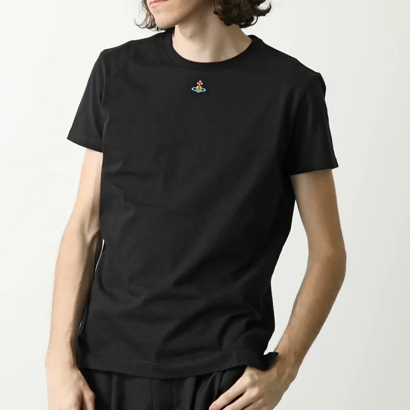 Vivienne Westwood Logo Embroidered Crewneck T Shirt-3