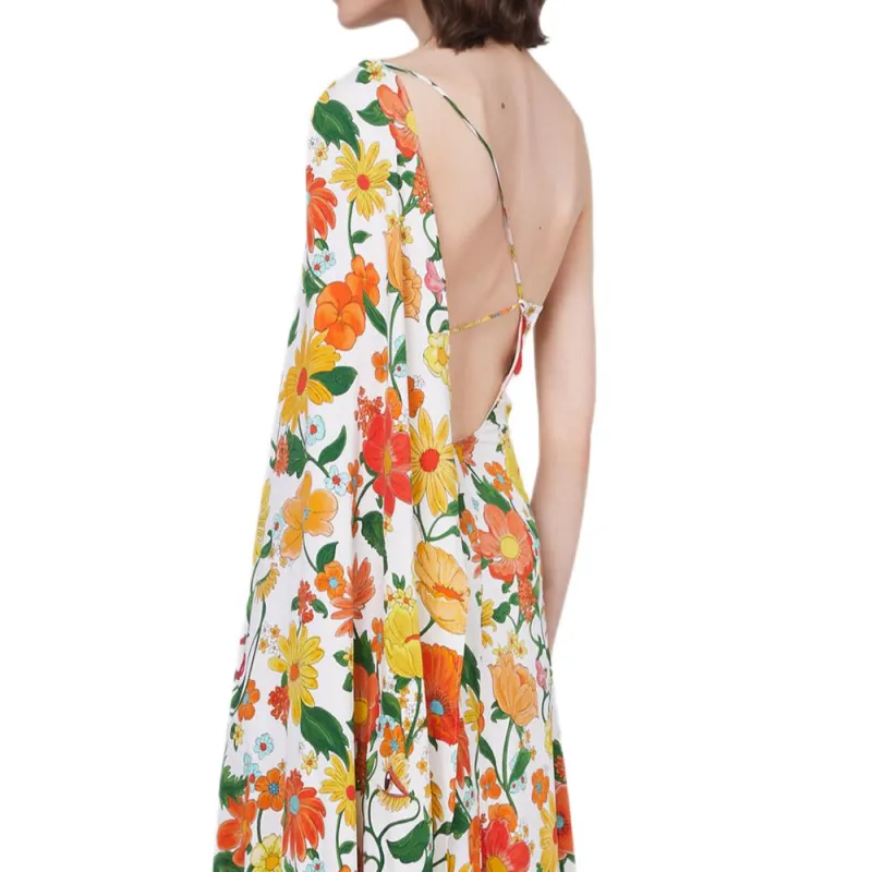 Stella McCartney Lady Garden print Asymmetric Gown-4