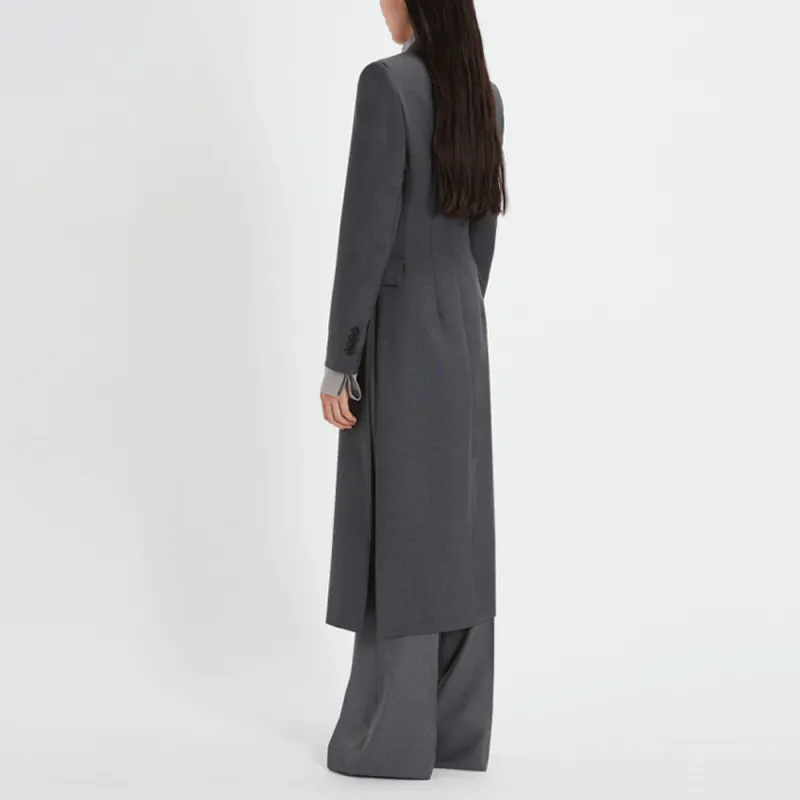 SportMax Coats Women's Dark Gray-2