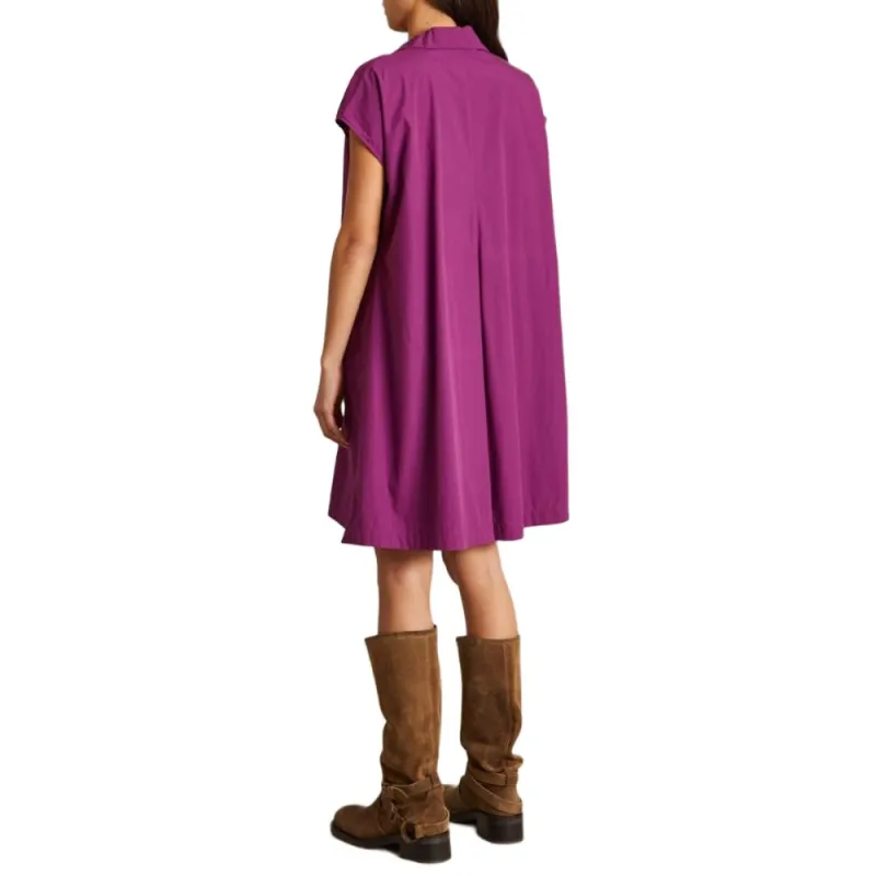 WEEKEND MaxMara Short Sleeved Dress Women's Purple-2