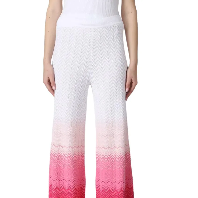 MISSONI Zig Zag Pattern Straight Leg Trousers-2