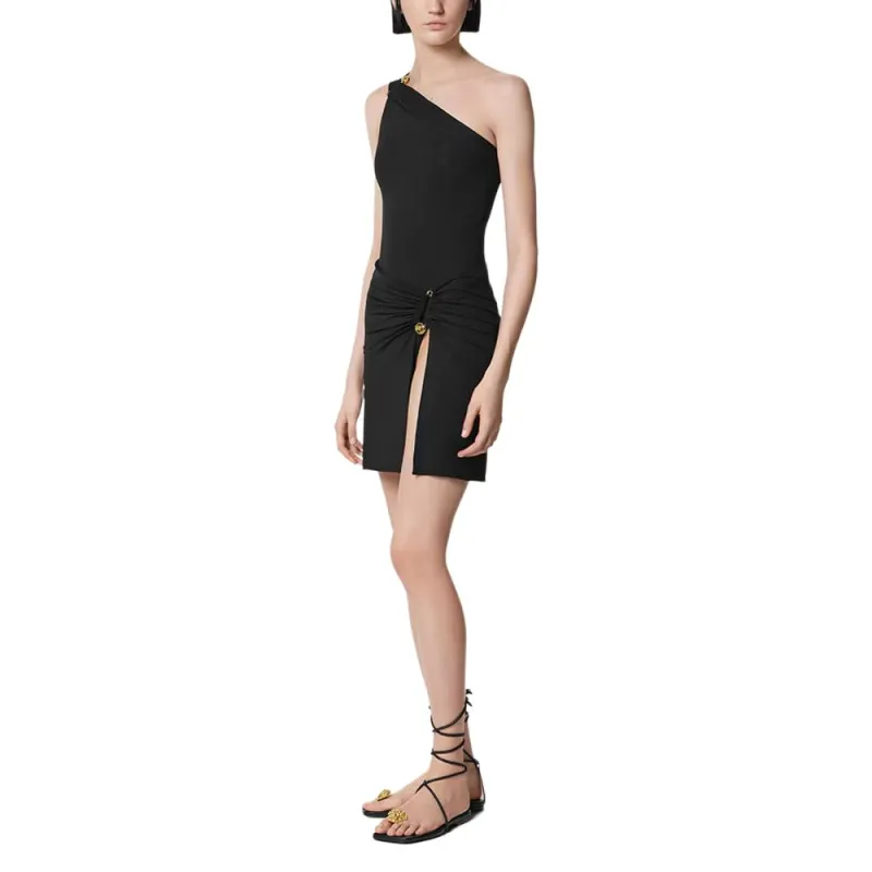VERSACE Safety Pin Gathered Swimsuit-2