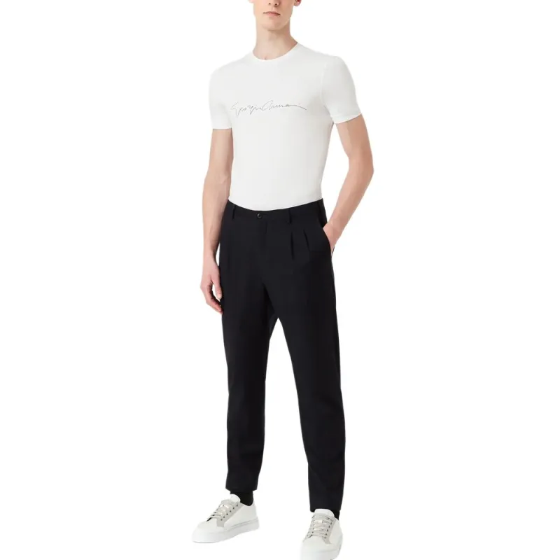 GIORGIO ARMANI Logo Printed Crewneck T Shirt-2