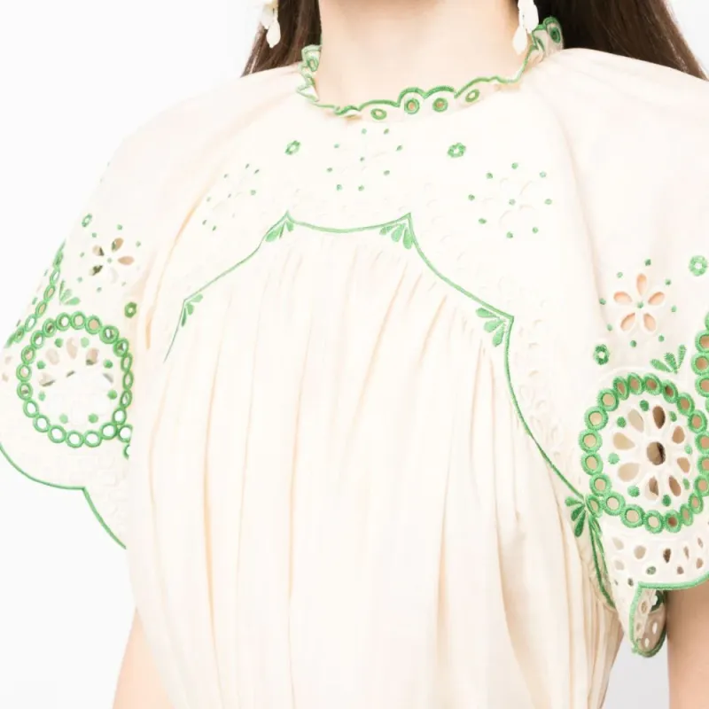 Zimmermann Raie Embroidered Midi Dress-4