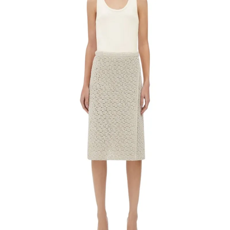 Bottega Veneta Crochet Knitted Skirt-3