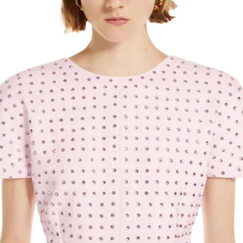 SportMa Short Sleeved Dress Women's Pink-4