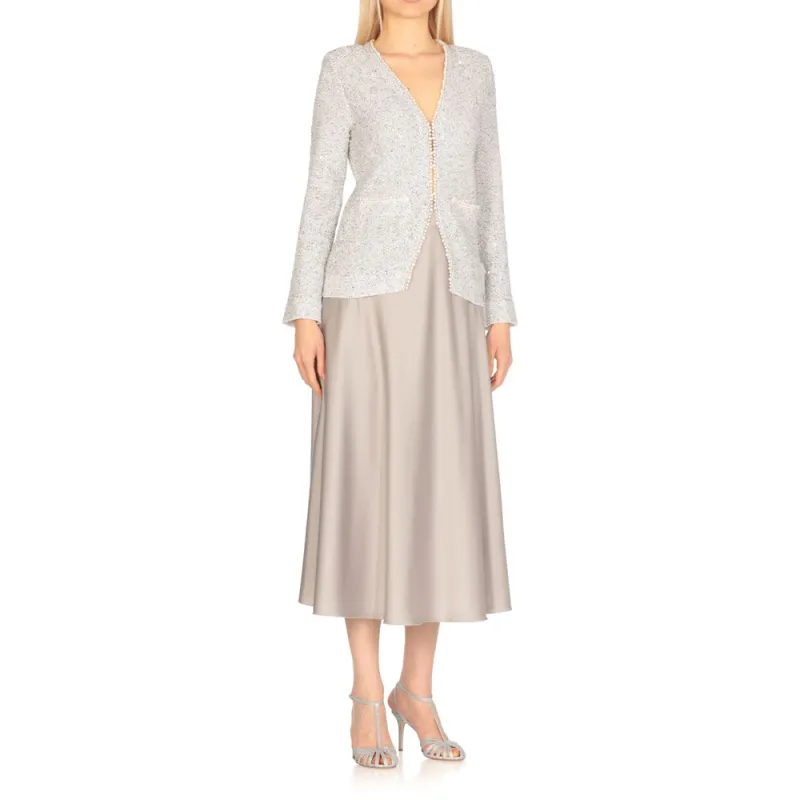 D.Exterior Business Suit Women's Gray-3