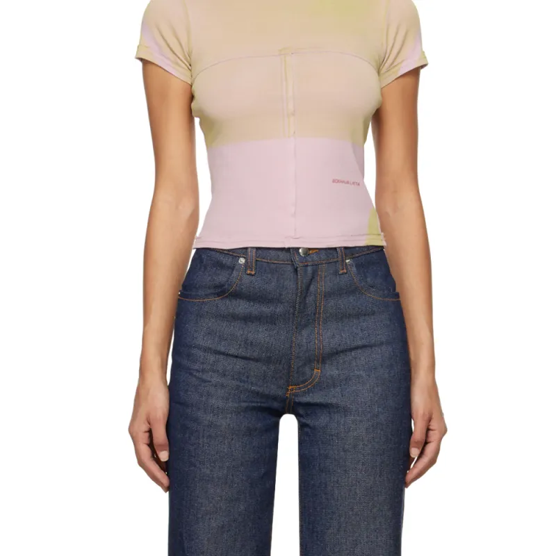 ECKHAUS LATTA T Shirt Unisex Blush Pink-4