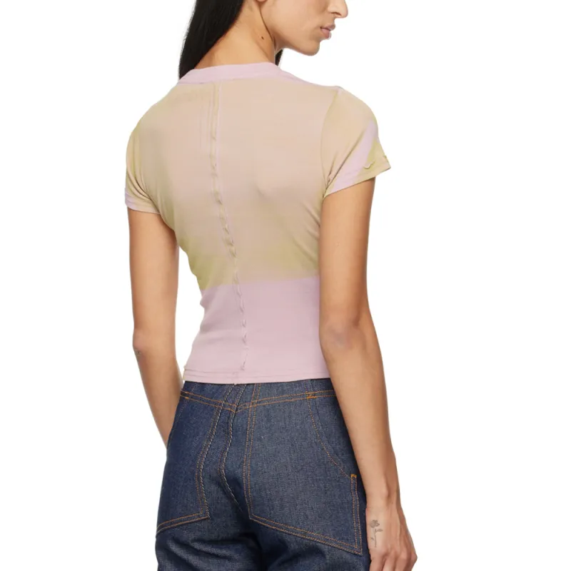 ECKHAUS LATTA T Shirt Unisex Blush Pink-3