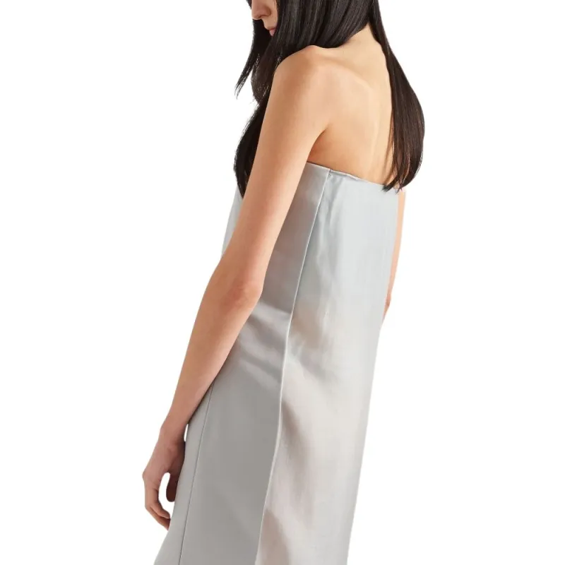 PRADA Sleeveless Dresses Women's Light Gray-2